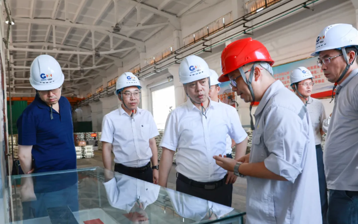 中國有色礦業(yè)集團到華錫有色來冶公司、設(shè)計研究院調(diào)研交流